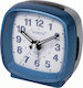 Vedette Silent Tabletop Clock Plastic with Alarm Clock Blue VR81067-4