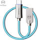 Mcdodo Braided USB 2.0 to micro USB Cable Μπλε 1m (CA-289)