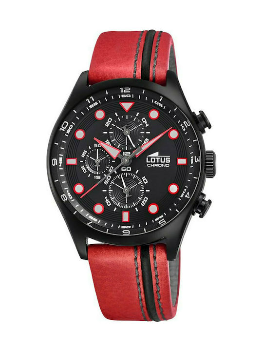 Lotus Watches Two Tone Black/Red