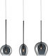 Luma Pendant Light Three-Light Rail for Socket G9 Black