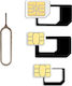 Micro/Nano SIM Adapter In Black Colour