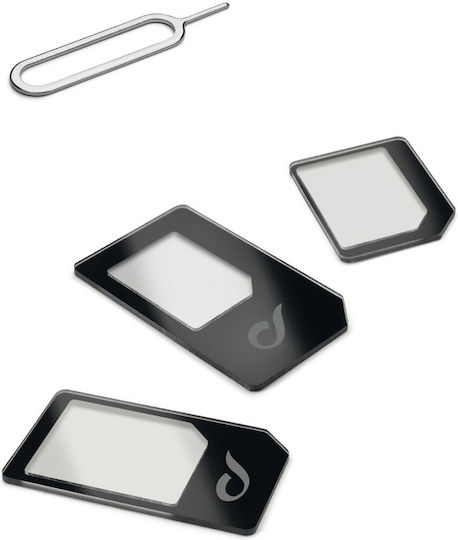 Cellular Line Universal SIM Adapter σε Μαύρο χρώμα