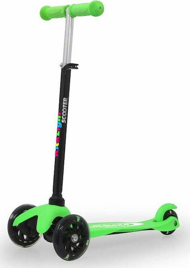 Jamara Kids Scooter Foldable KickLight 3-Wheel Green