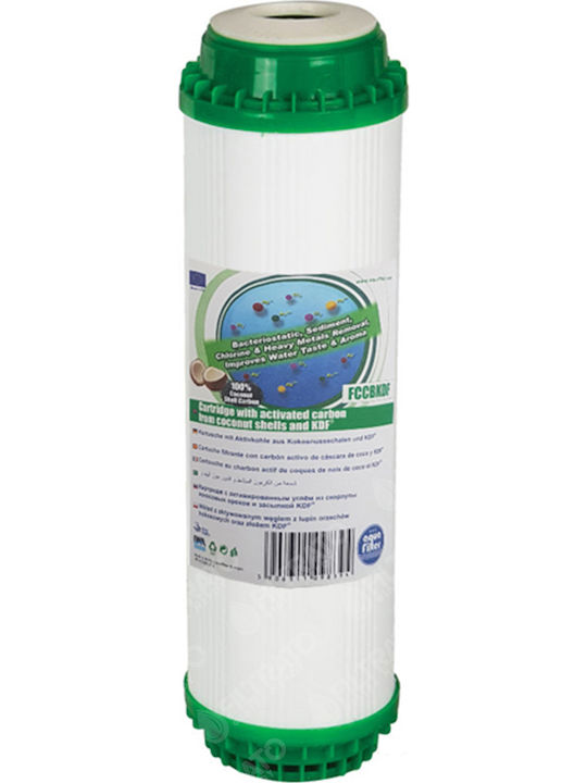 Aqua Filter Ανταλλακτικό Φίλτρο Νερού Άνω και Κάτω Πάγκου από Ενεργό Άνθρακα 10" FCCBKDF 5 μm