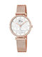 Lotus Watches Ceas de Damă cu Rose Gold Brățară Metalică