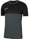 Nike Academy Pro Men's Athletic T-shirt Short Sleeve Dri-Fit Grey / Black