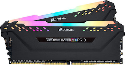 Corsair Vengeance RGB Pro 32GB DDR4 RAM mit 2 Modulen (2x16GB) und Geschwindigkeit 3600 für Schreibtisch