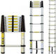 Telescopic Ladder Aluminum 15 of Steps with Maximum Height 4.4m