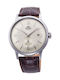 Orient Bambino Small Seconds Ανδρικό Ρολόι 40.5mm Αυτόματο με Καφέ Δερμάτινο Λουράκι