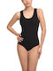 Helios Lingerie Sleeveless Bodysuit with Open Back Black