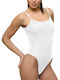 Helios Lingerie Spaghetti Strap Bodysuit White