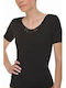 Women's Short Sleeve Cotton T-Shirt Black