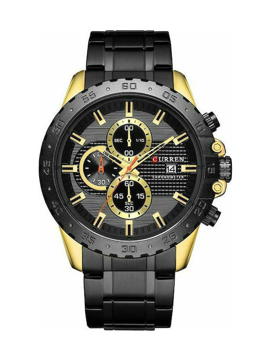 Curren Uhr Chronograph Batterie mit Metallarmba...