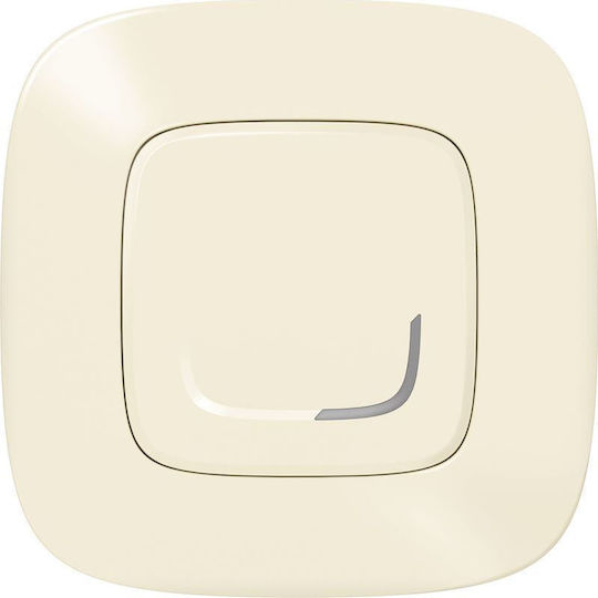 Legrand Valena Allure Netatmo Χωνευτός Διακόπτης Dimmer χωρίς Πλαίσιο LED Μπουτόν 300W σε Μπεζ Χρώμα