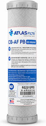Atlas Filtri din Cărbune Activ 10" 0.5 μm - micrometru CB-AF PB 10SX