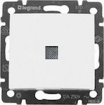 Legrand Valena 25 Recessed Electrical Lighting Wall Switch no Frame Basic Aller Retour Illuminated White 774425