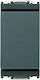Vimar Recessed Wall Switch Commands Single Without Frame Gray