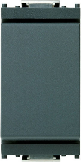 Vimar Recessed Wall Switch Commands Single Without Frame Gray
