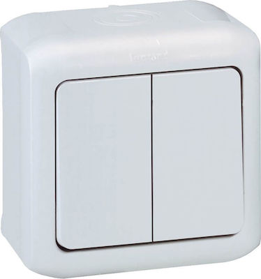 Legrand Forix 7823 External Electrical Lighting Wall Switch no Frame Basic Waterproof White