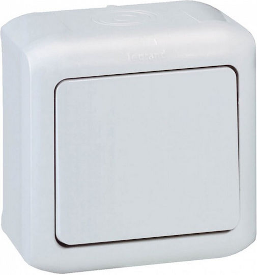 Legrand Forix 7823 Waterproof Wall-mounted Basic Switch with Aller Retour Frame Gray