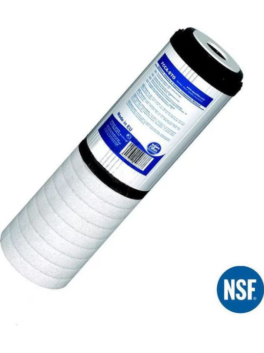 Aqua Filter Countertop and Under Sink Water Filter Replacement made of Activated Carbon 10" FCCA-STO