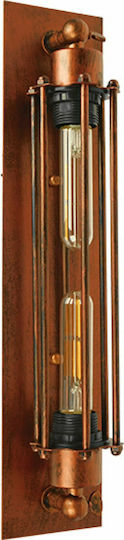 GloboStar Bespoke Industrial Wall Lamp with E27 Copper Base 9.5x47cm