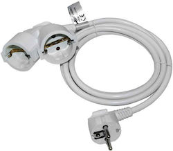 Adeleq Extension Cable Cord 3 x 1.5mm²/3m White