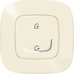 Legrand Valena Allure 86 External Electrical Lighting Wall Switch with Frame Basic Illuminated Beige