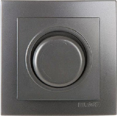 Nilson Recessed LED Front Dimmer Switch Rotary Gray