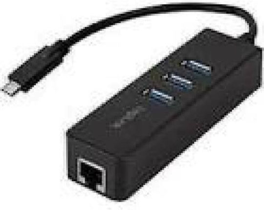 LogiLink UA0283 Αντάπτορας Δικτύου USB-C με Ενσύρματη Σύνδεση Gigabit Ethernet