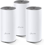 TP-LINK Deco E4 v1 WiFi Mesh Network Access Point Wi‑Fi 5 Dual Band (2.4 & 5GHz) σε Τριπλό Kit