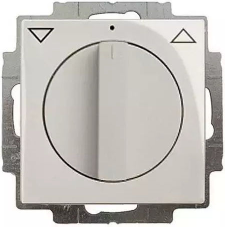 Abb Basic55 Recessed Rotary Switch Rolling Shutters without Frame Ivory Coast