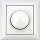 Makel Magic Χωνευτός Διακόπτης Dimmer με Πλαίσιο LED Περιστροφικός 200W σε Λευκό Χρώμα