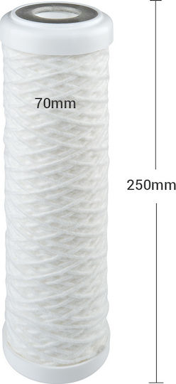 Atlas Filtri Water Filter Replacement Central Water Filtration System made of Activated Carbon 10" FA 10 CA SX 10 μm