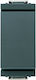Vimar Recessed Wall Switch Commands Single Without Frame Medium Gray