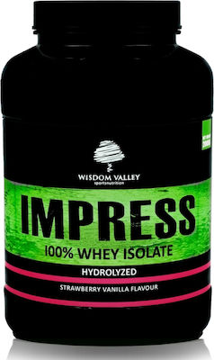 Wisdom Valley Impress 100% Whey Isolate Whey Protein Gluten & Lactose Free with Flavor Strawberry Vanilla 2kg