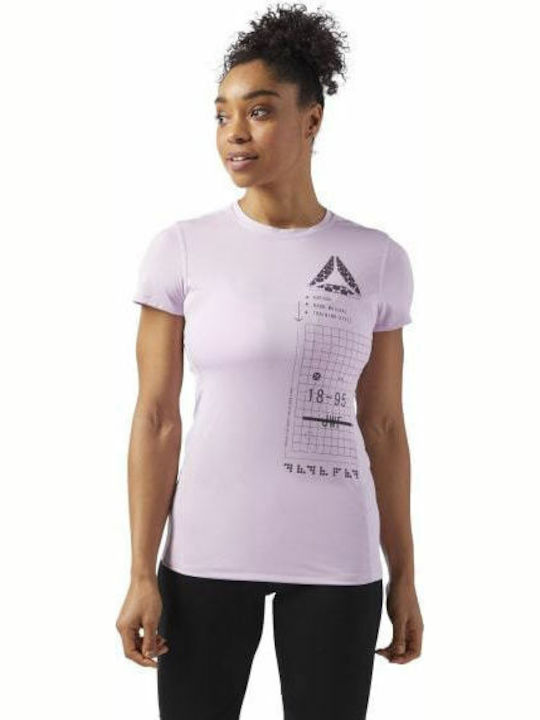 Reebok ACTIVCHILL Graphic Damen T-Shirt Rosa
