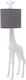 Inart Vintage Floor Lamp H180xW34cm. with Socket for Bulb E27 Gray