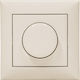 Multi Χωνευτός Διακόπτης Dimmer με Πλαίσιο Κλασικός Περιστροφικός 1000W σε Μπεζ Χρώμα