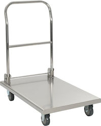 vidaXL Platform Trolley Foldable for Weight Load up to 200kg Silver