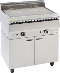 Vrettos Artemis 2 Eco CK Grill LPG Wasser 21kW mit Basis & Abmessungen 82x69x92cm