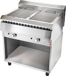 Vrettos Artemis 2 Eco CA Y LPG Commercial Water Grill 21kW with Base 82x69x92cm