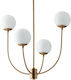 Fan Europe Themys Pendant Chandelier for 4 Bulbs E14, E.14 Bronze