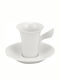 WM Collection N358/A Set Căni Maro Din porțelan Albe 100ml 6buc