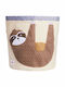 3 Sprouts Kids Fabric Toy Storage Basket Sloth Brown 43x43x45cm