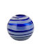 WM Collection Decorative Vase Blue 17x17x17cm