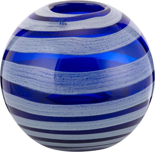 WM Collection Decorative Vase Blue 17x17x17cm