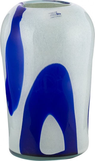 WM Collection Decorative Vase Blue 18x29cm