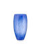 WM Collection Vază Decorativă Sticlă Albastru 21x21x48cm 1buc