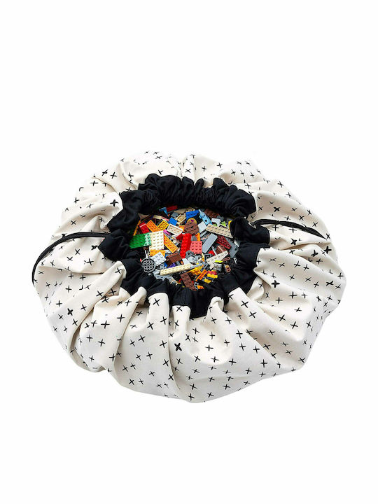 Play&go Children's Play Mat made of Fabric Crosses White 140x140cm 1pcs